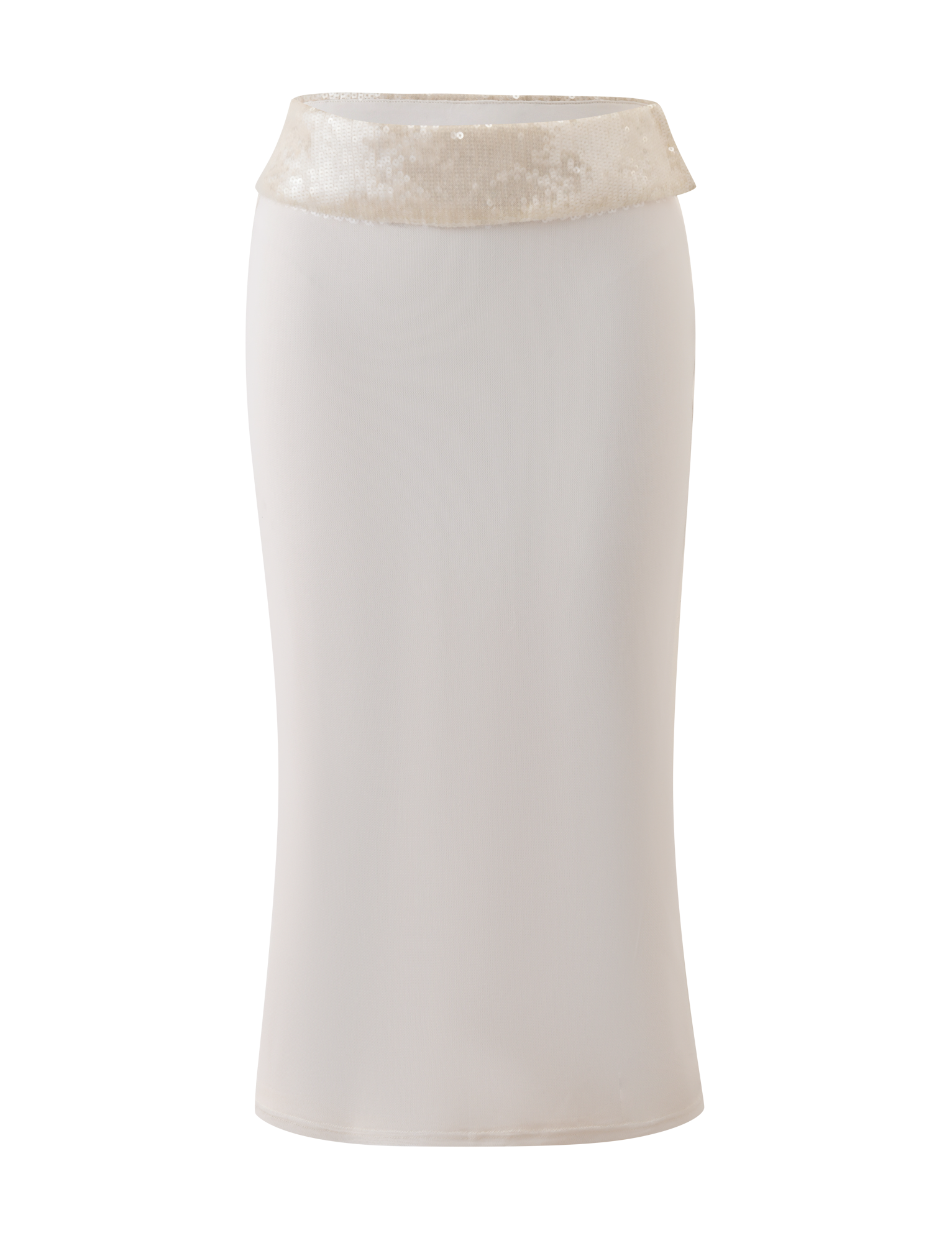 CHARLYZE MIDI SKIRT - CREAM - Image 6