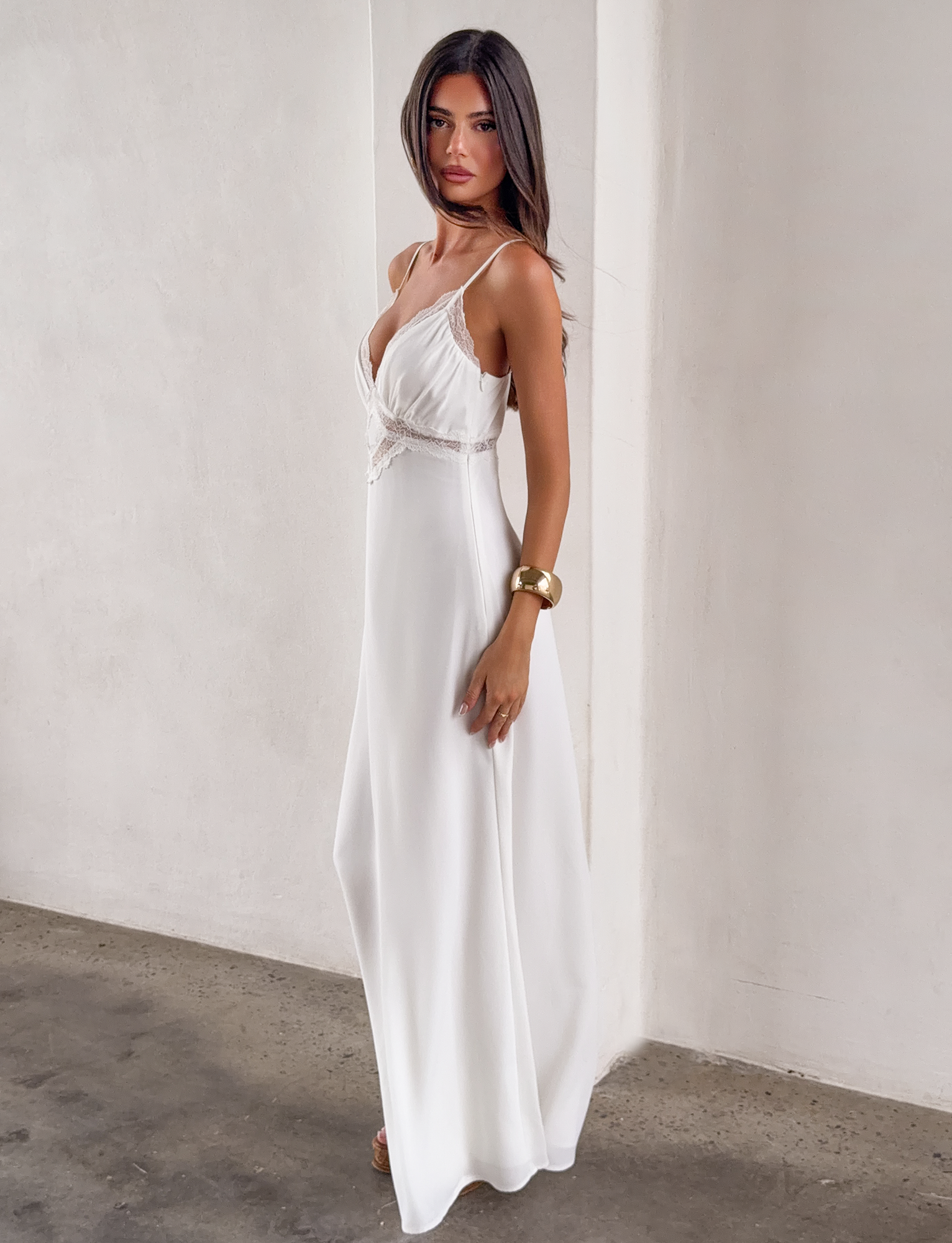 AISLYNN MAXI DRESS - WHITE - Image 5