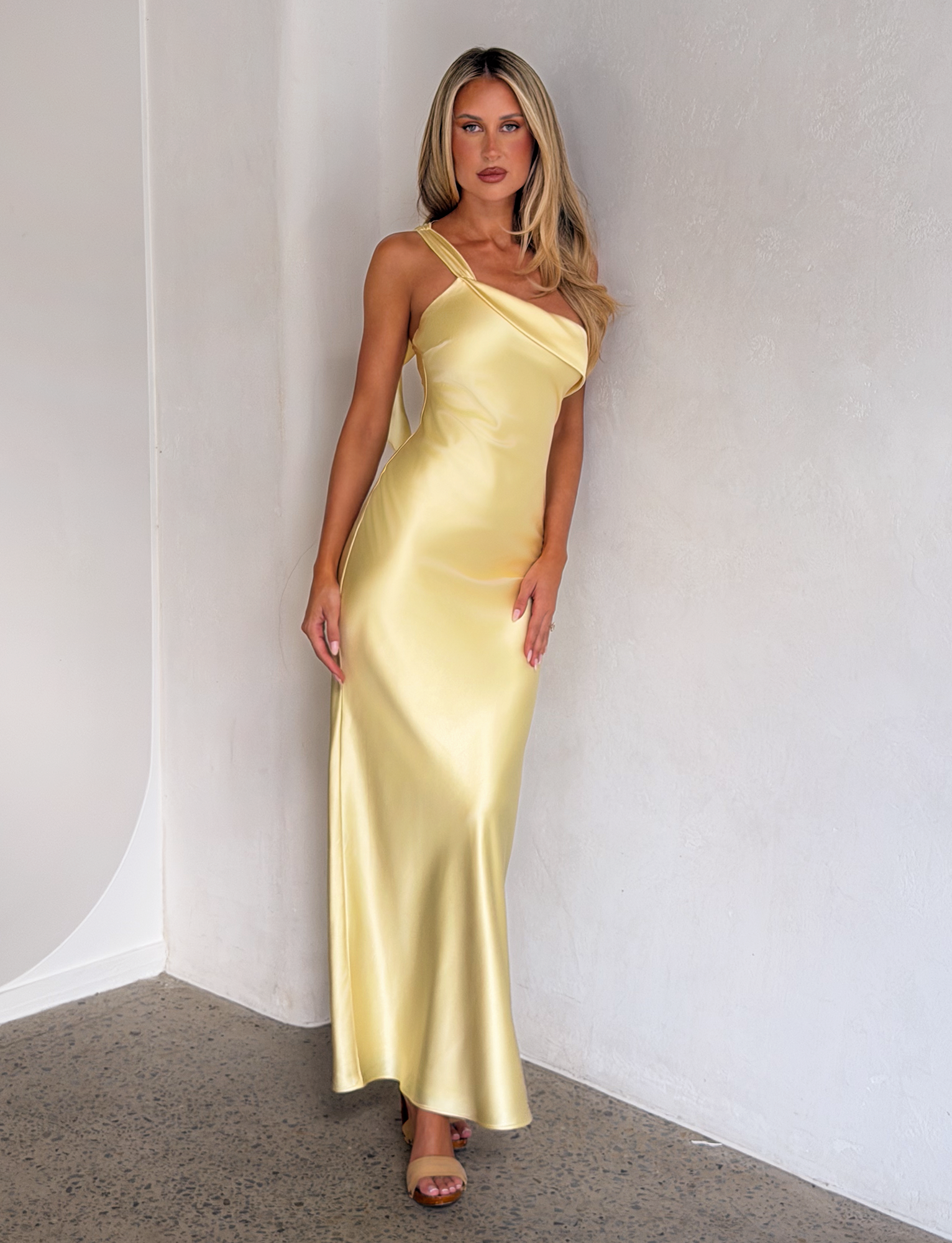 RAINEY MAXI DRESS - BUTTER YELLOW - Image 3