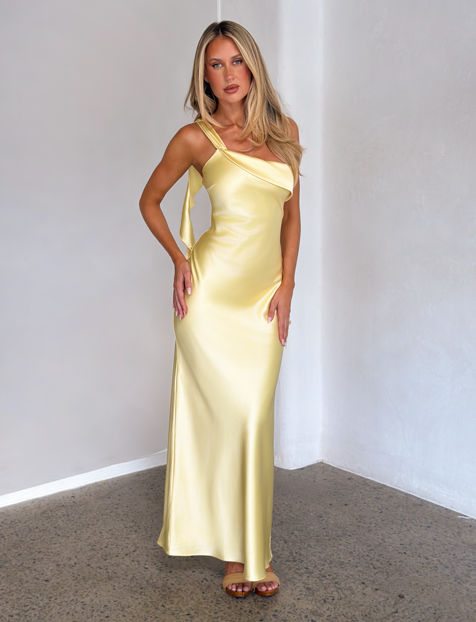 RAINEY MAXI DRESS - BUTTER YELLOW - Image 4