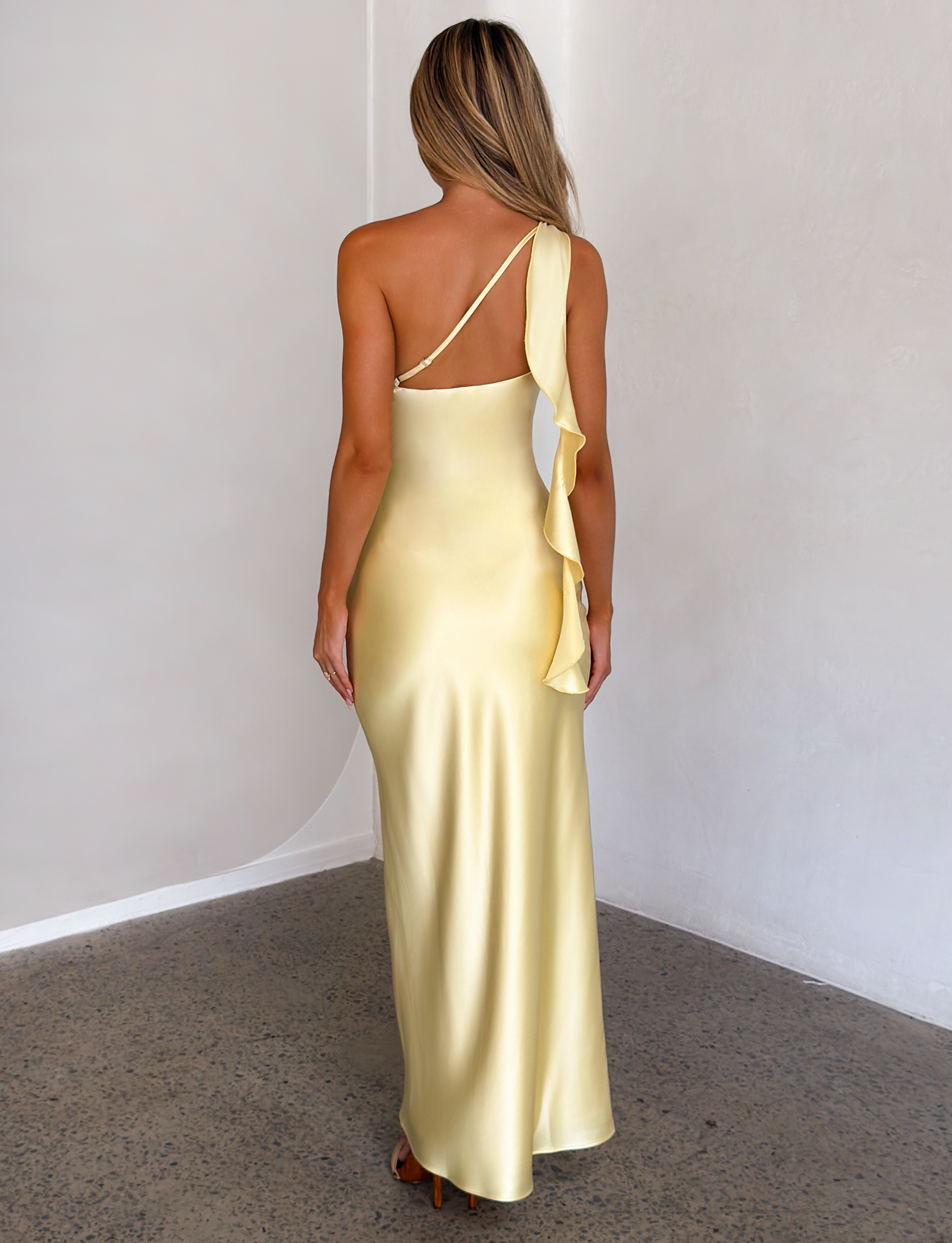 RAINEY MAXI DRESS - BUTTER YELLOW - Image 6