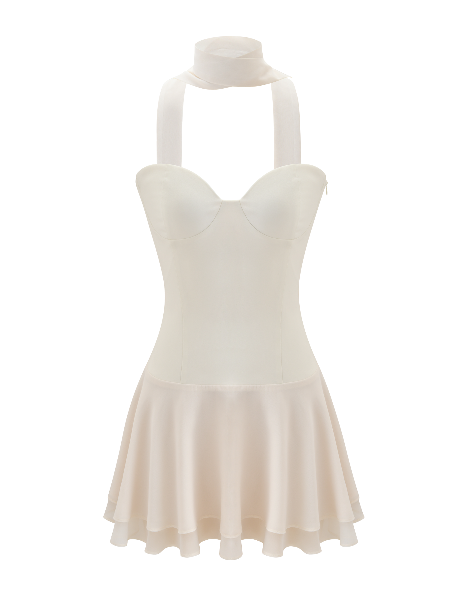 CORDELIE MINI DRESS - CREAM - Image 7
