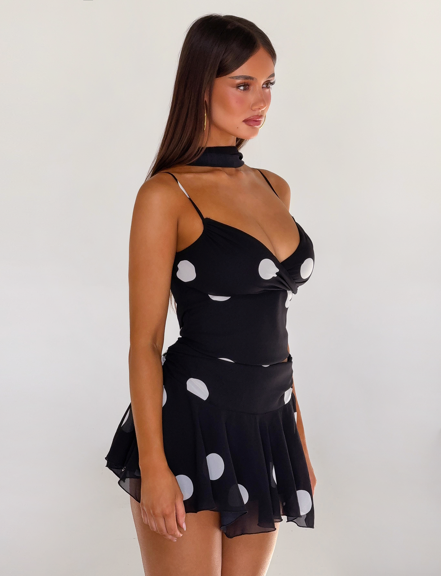 AYDIN SCARF TOP - BLACK - Image 6