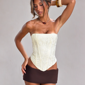 LANIA CORSET TOP - CREAM