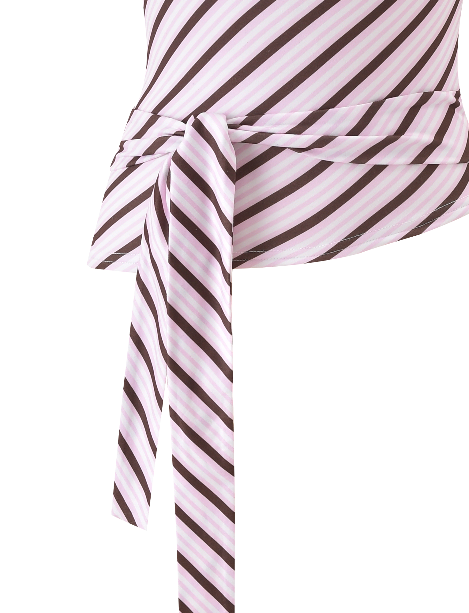 LYLE ONE SHOULDER TOP - PINK STRIPE - Image 8