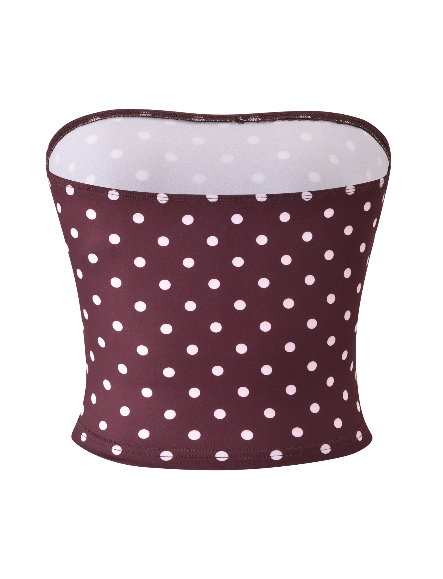 VALI POLKA DOT TOP - CHOCOLATE PINK DOT - Image 8