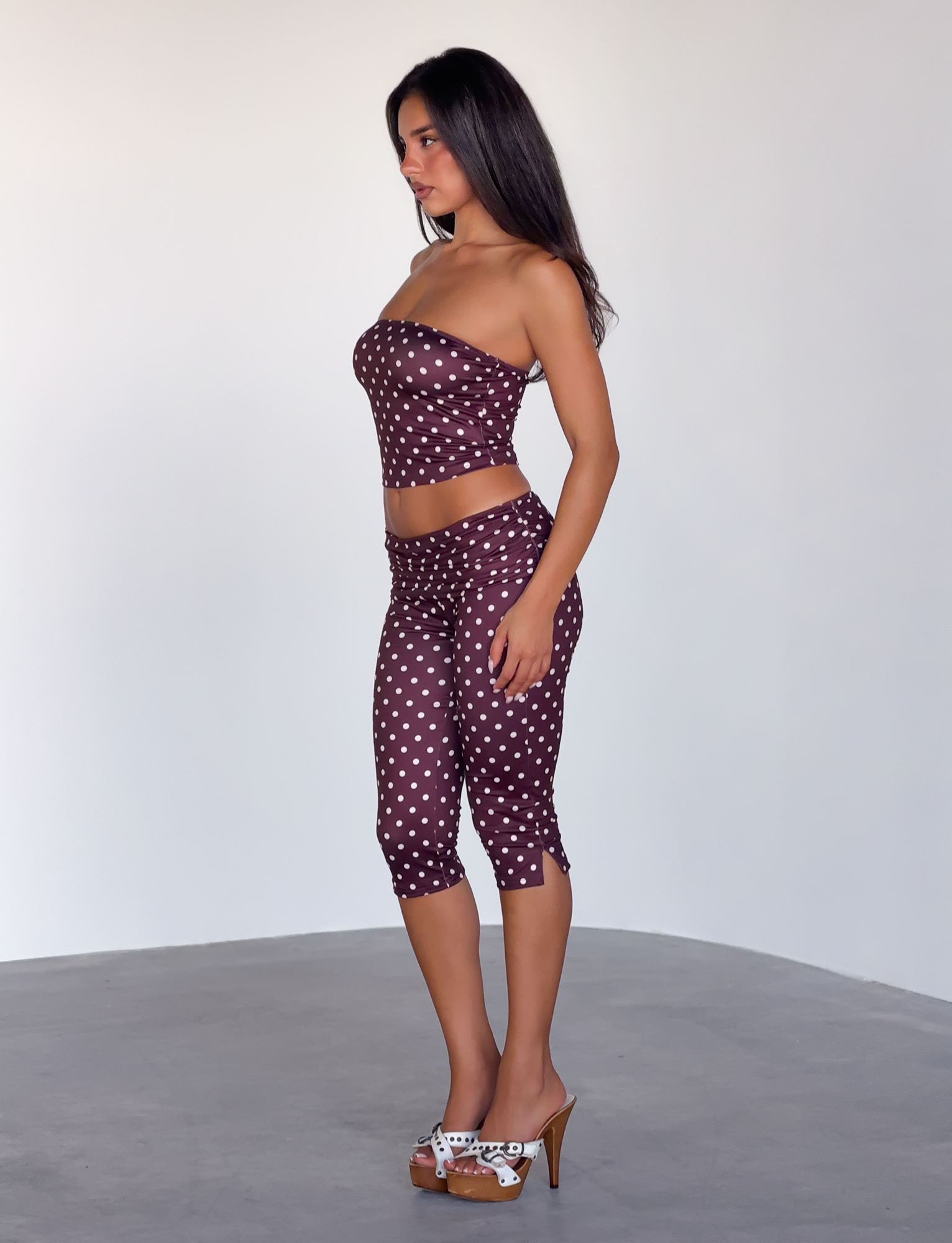 VALI POLKA DOT TOP - CHOCOLATE PINK DOT - Image 6